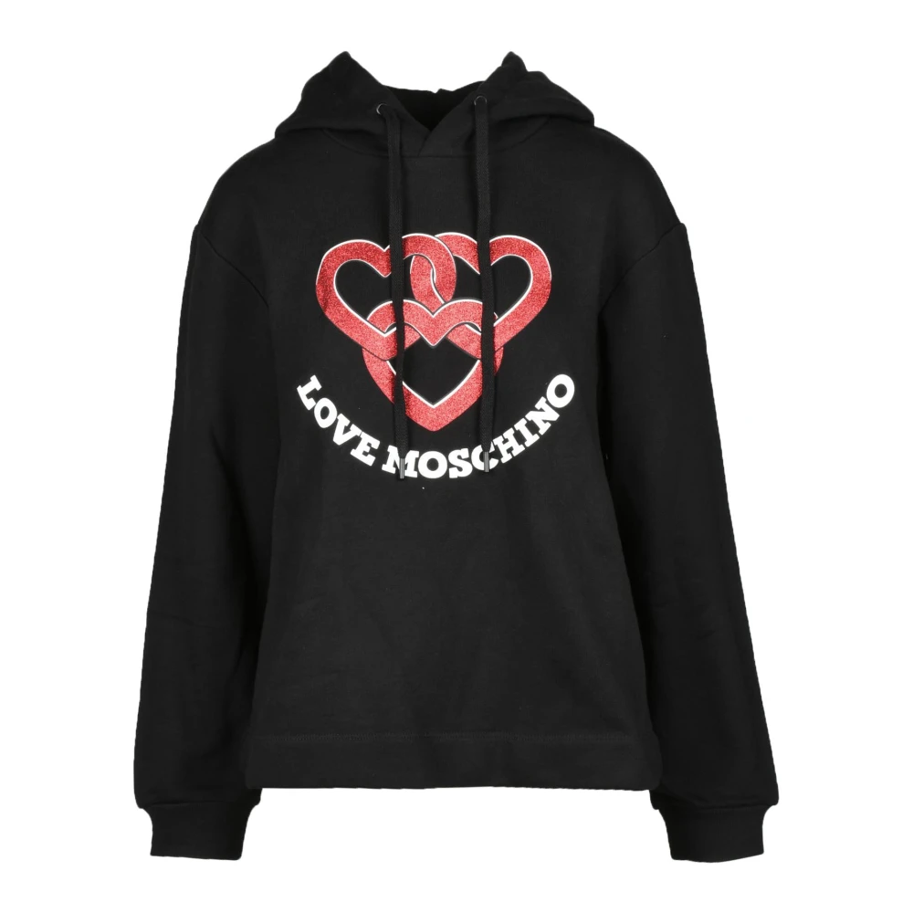 Love Moschino Katoenen trui Black Dames