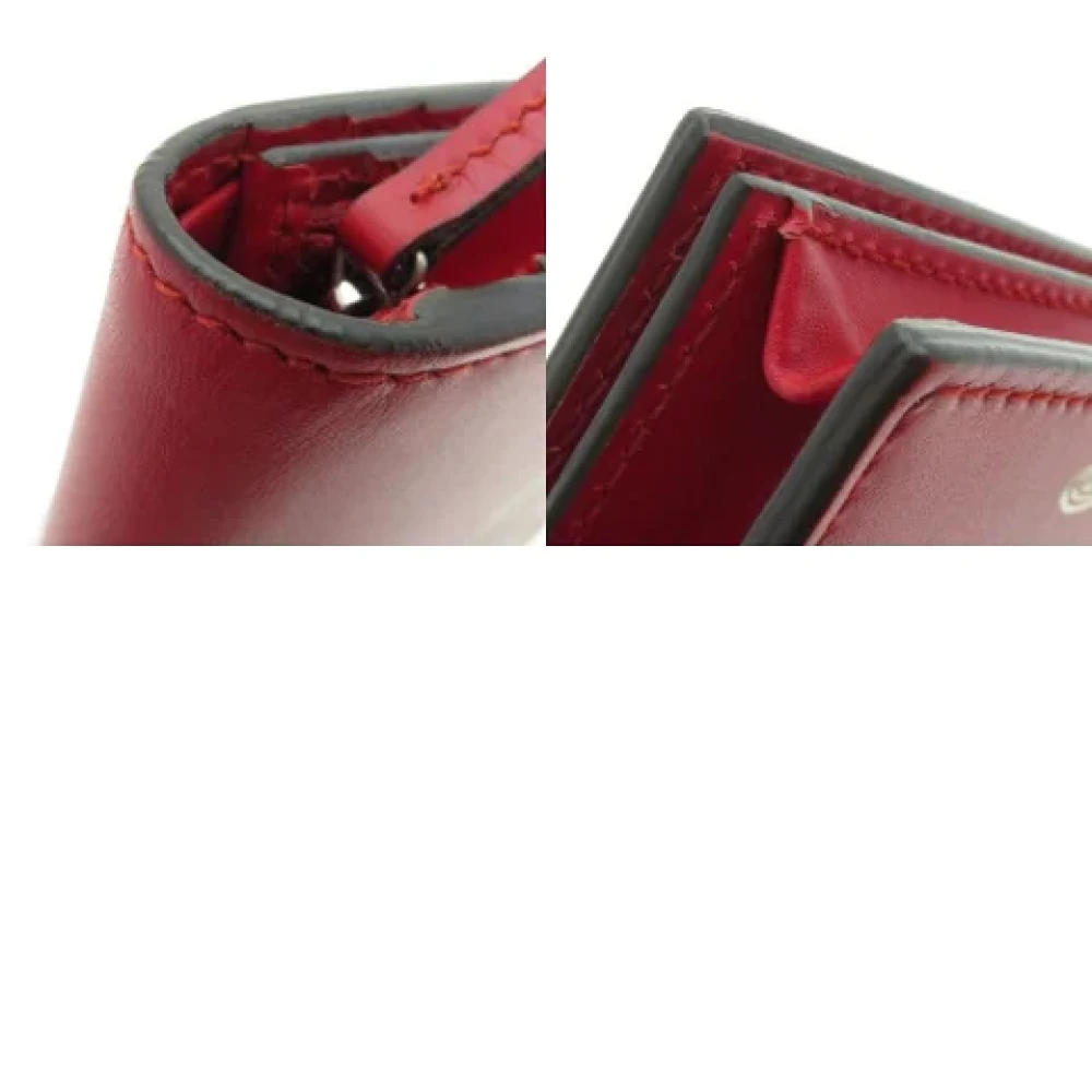 Gucci Vintage Pre-owned Leather wallets Red Dames