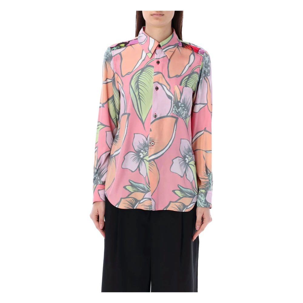 Comme des Garçons Bloemenshirt Multi Ss24 Multicolor Dames