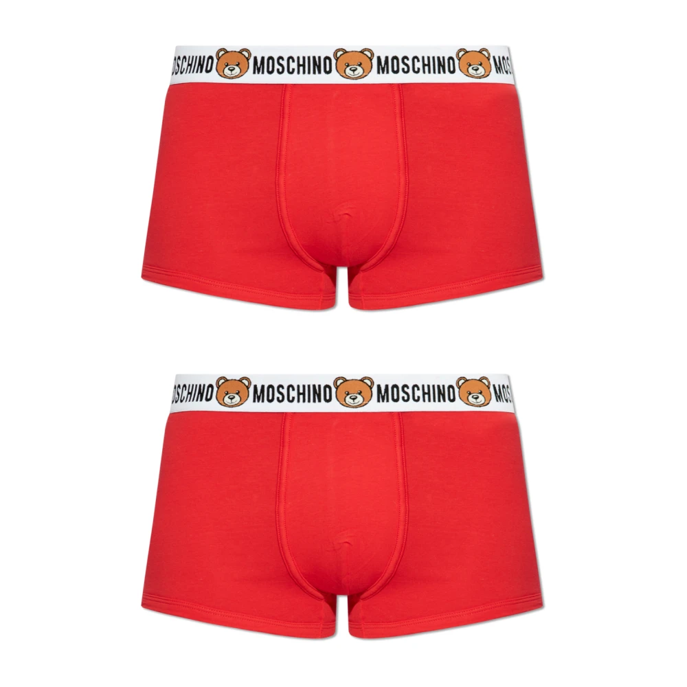 Moschino Twee-pack boxershorts Red Heren