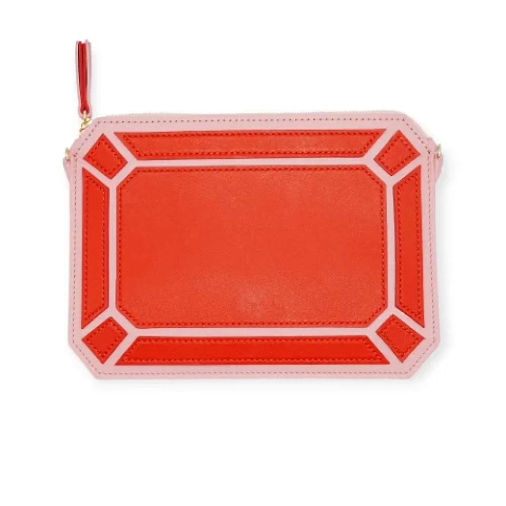 Dior Vintage Pre-owned Leather dior-bags Orange Dames
