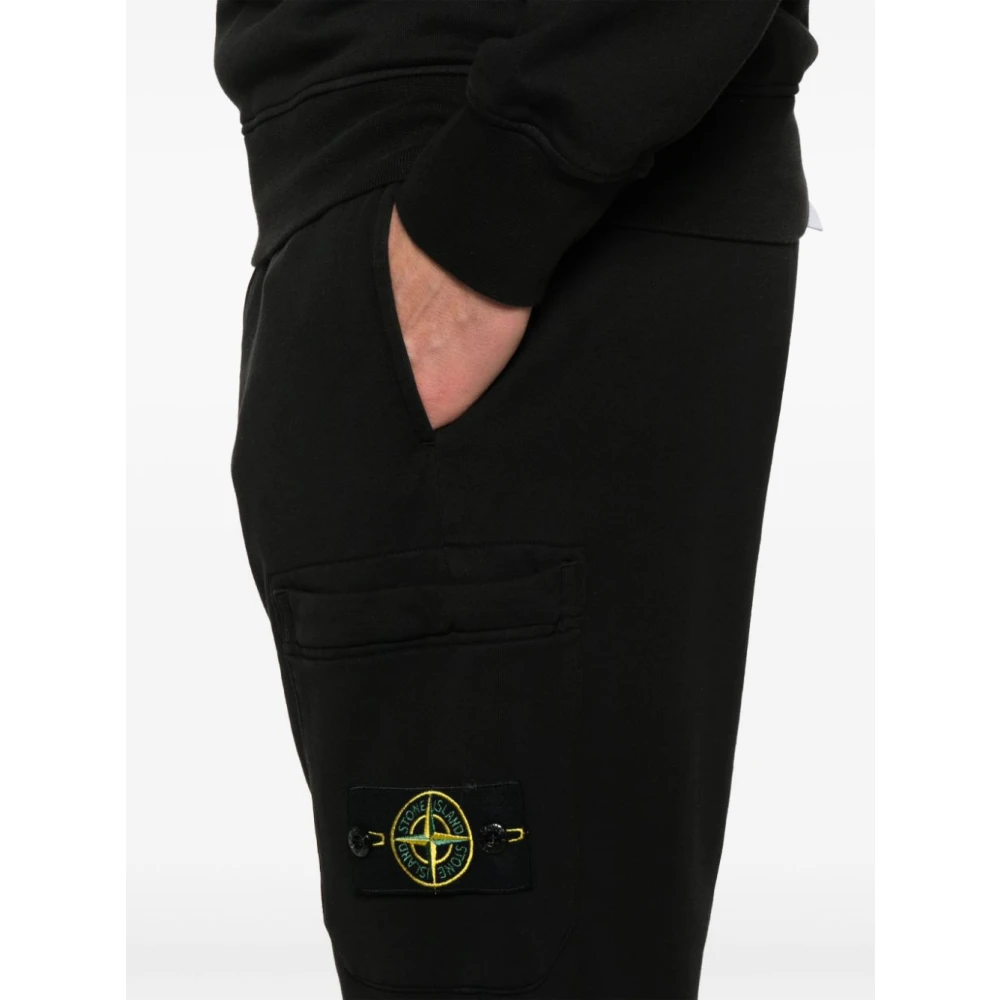 Stone Island Zwarte Bermuda Shorts voor Mannen Black Heren