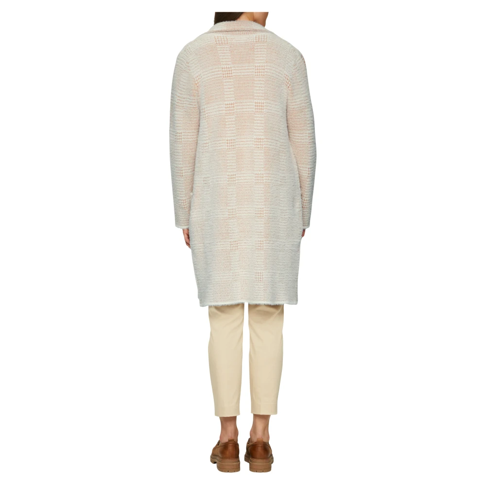 s.Oliver Gezellig Jacquard Gebreid Vest Beige Dames