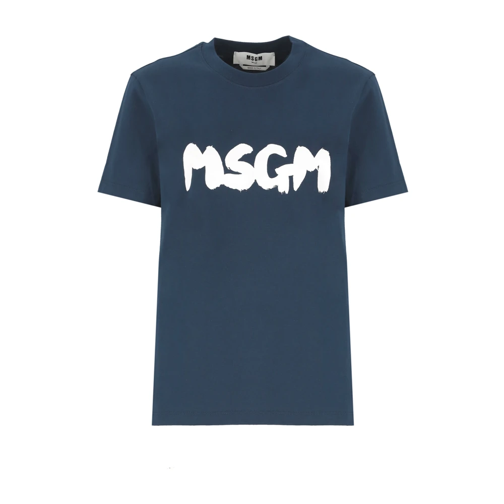 Msgm T-Shirts Blue Dames