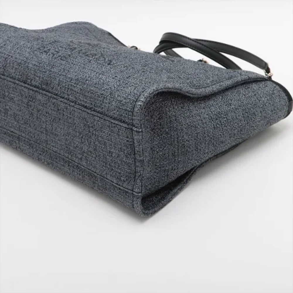 Chanel Vintage Pre-owned Canvas chanel-bags Blue Dames