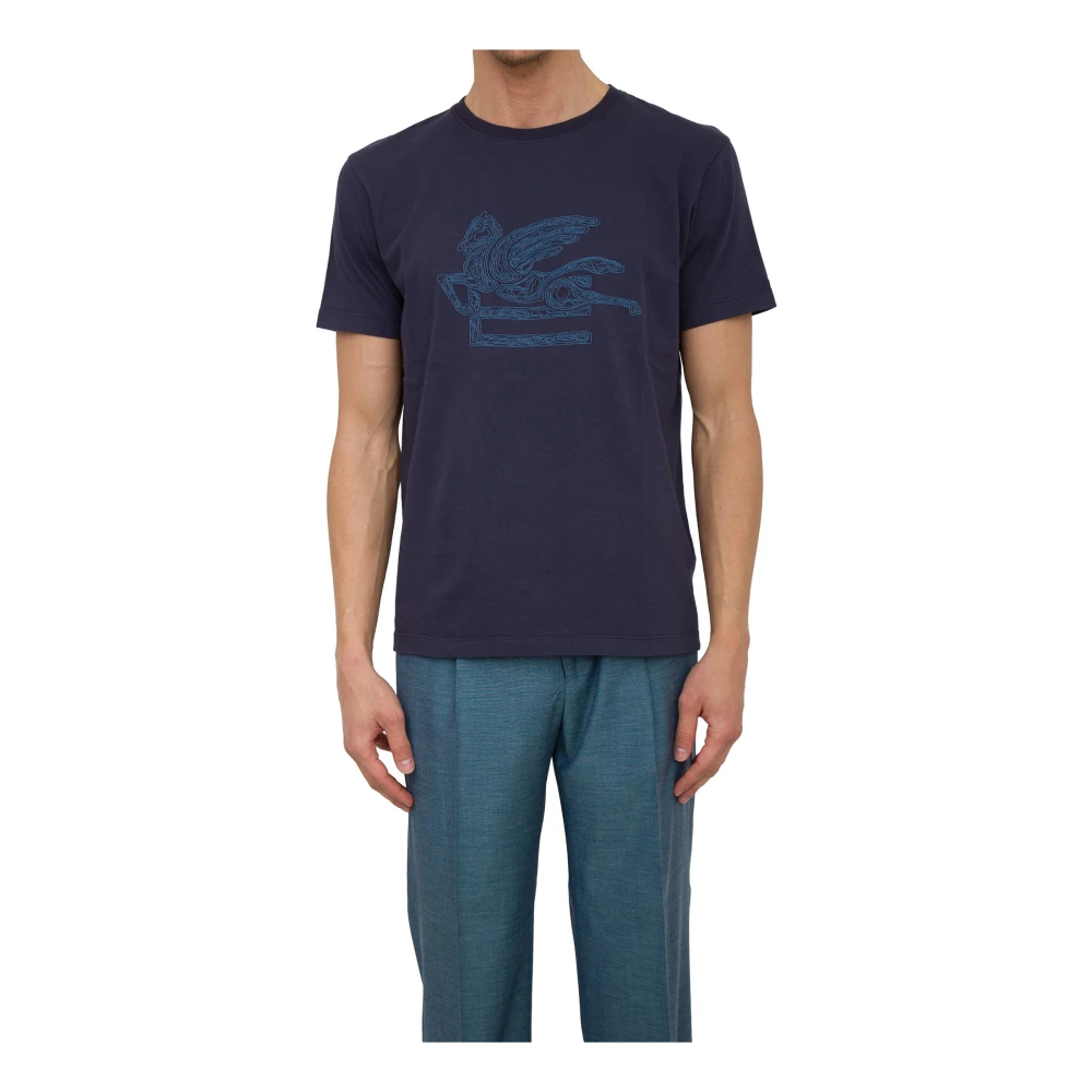 Etro Men's Blue Roma T-Shirt