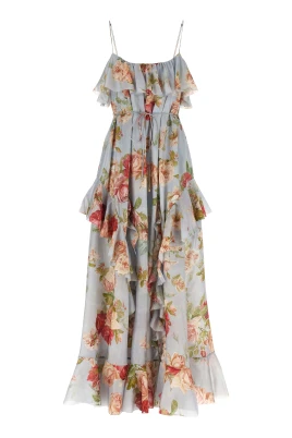 Roselight Frill Maxi Dress