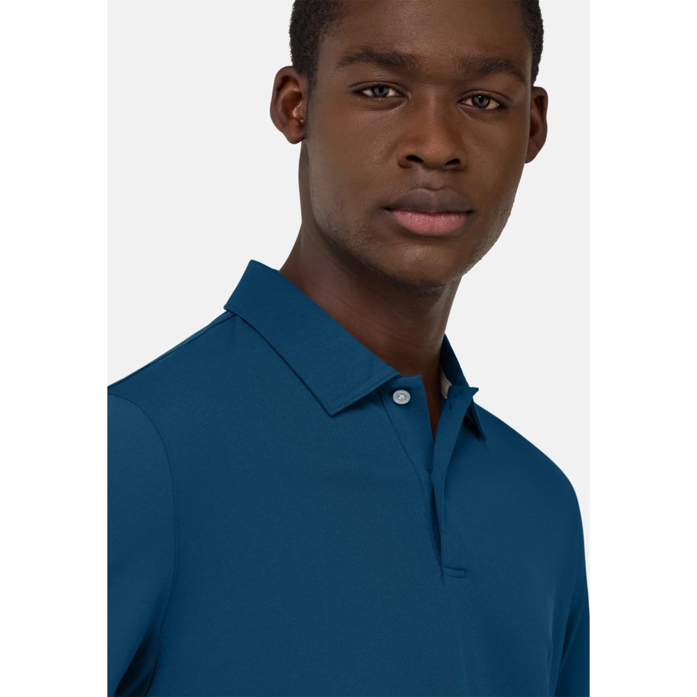 Boggi Milano Hoogwaardig Piqué Polo Shirt White Heren