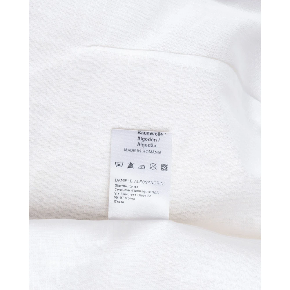 Daniele Alessandrini Basisoverhemd White Heren