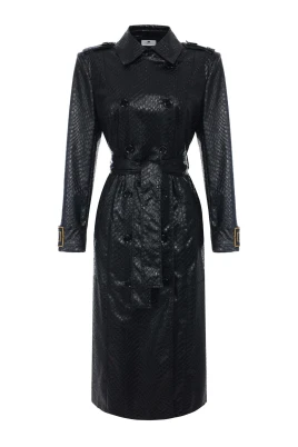 Skaltexturerad Trenchcoat