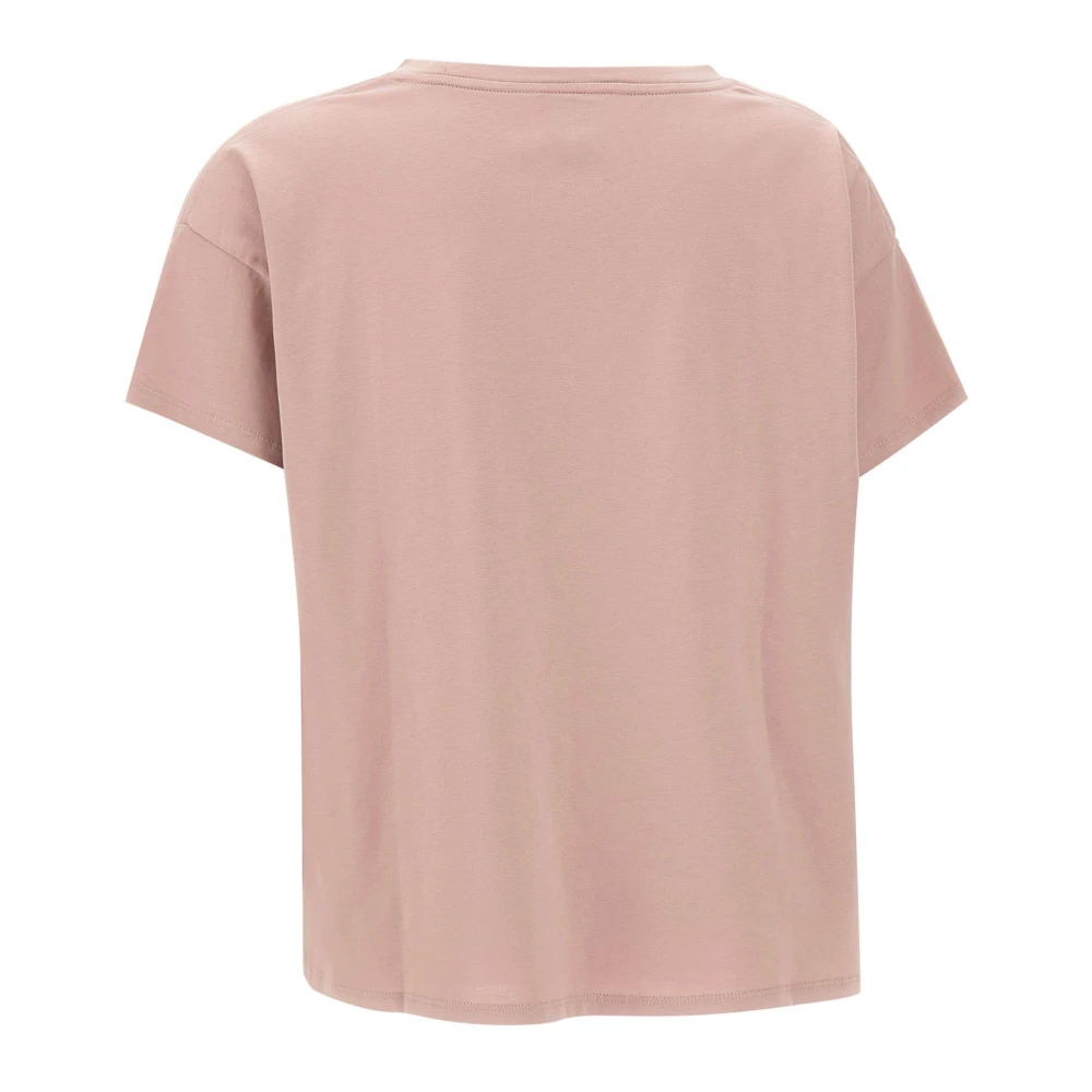 Loulou Studio Zachte Roze T-shirt met Shell Logo Pink Dames