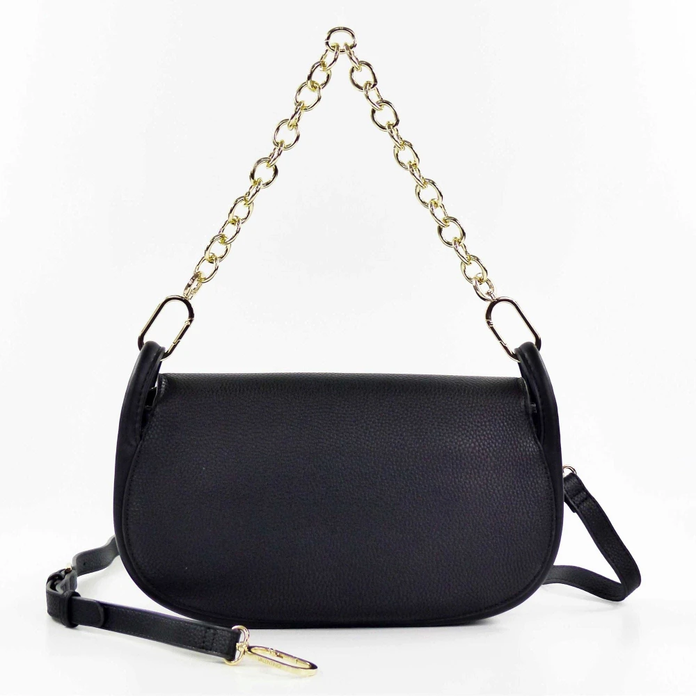 Valentino by Mario Valentino Vinyl Schoudertas Vbs8A709 Zwart Black Dames