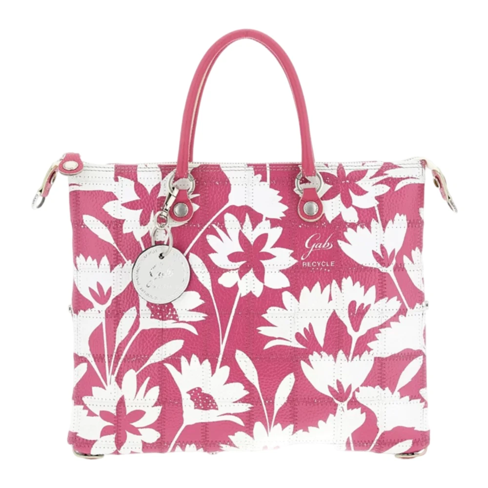 Gabs Fuchsia Bloemig Leren Tas Pink Dames