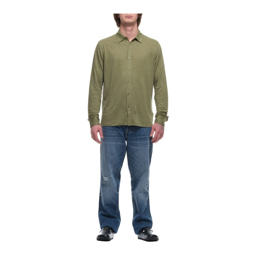 majestic filatures Casual Polo Shirt Green Heren