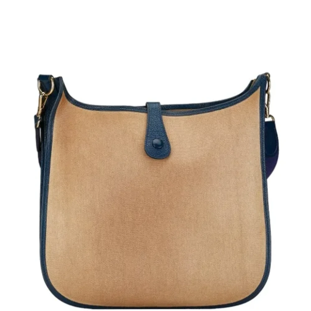 Hermès Vintage Pre-owned Fabric shoulder-bags Beige Dames
