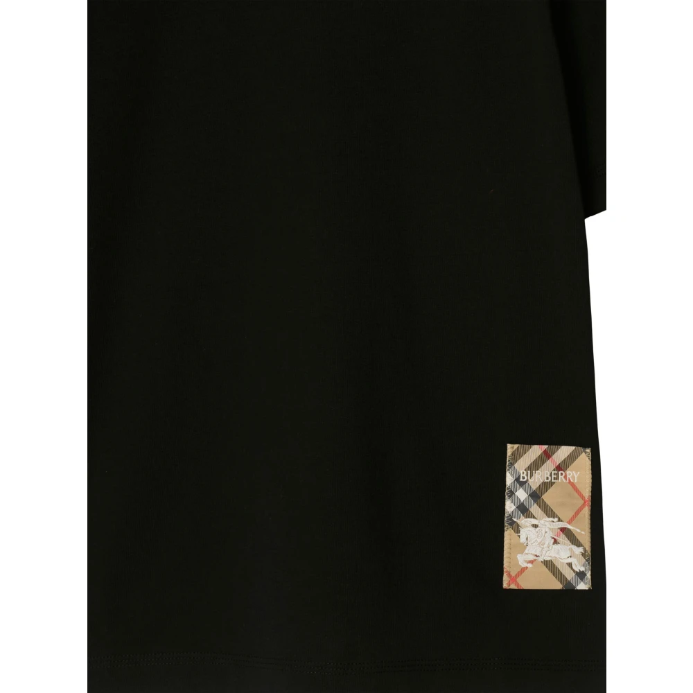 Burberry Zwart T-shirt A1189 Black Dames