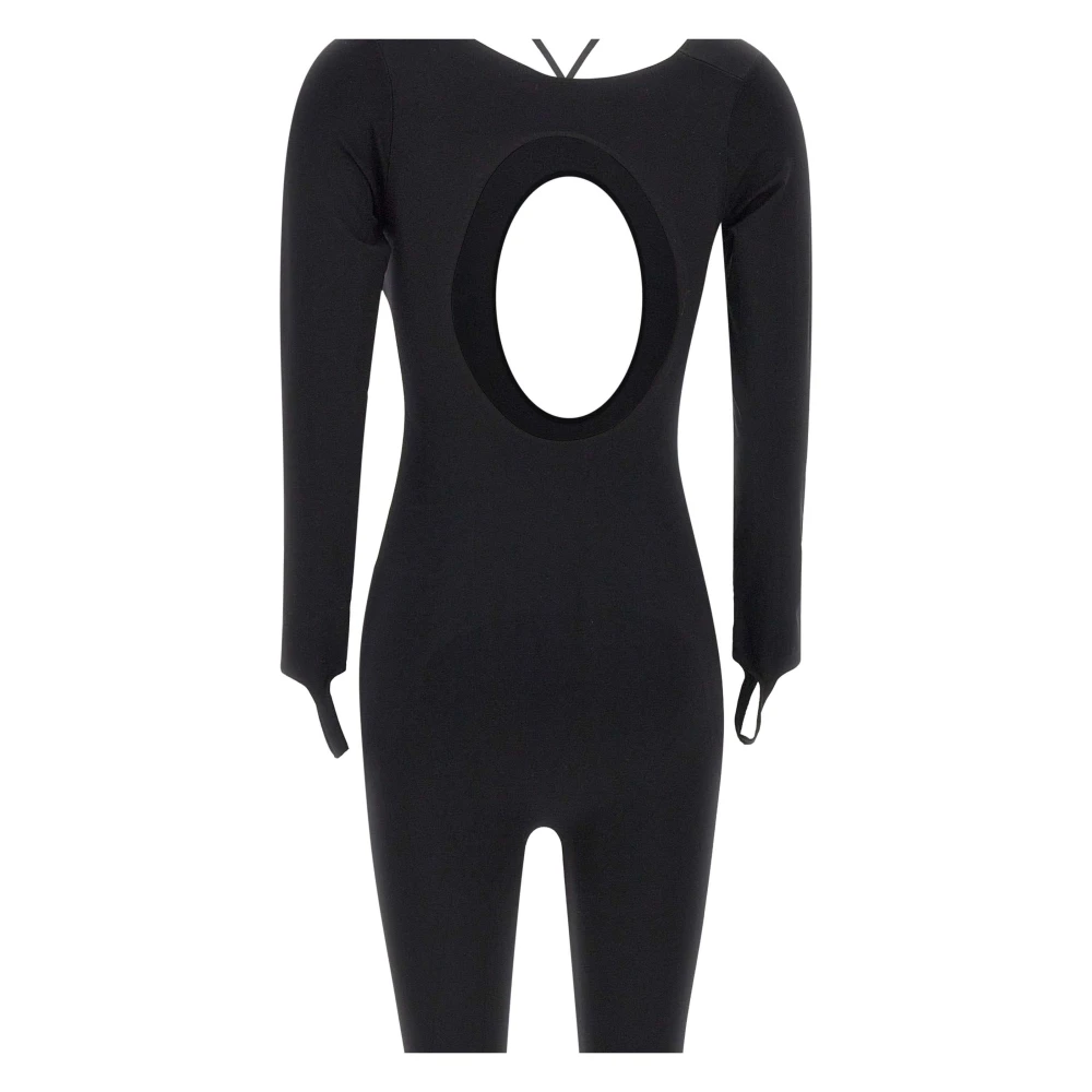 Andrea Adamo Zwart Sculpting Jumpsuit met Cut-Out Details Black Dames