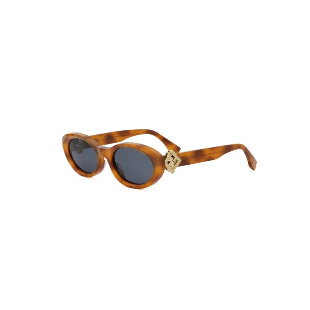 Fendi Multicolor Oval Sunglasses With Ff Diamonds - Unisex - Sunglasses - 53 Mm - Accessories