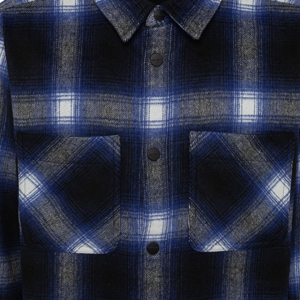 Carhartt WIP Geruite Flanellen Overhemd Blue Heren