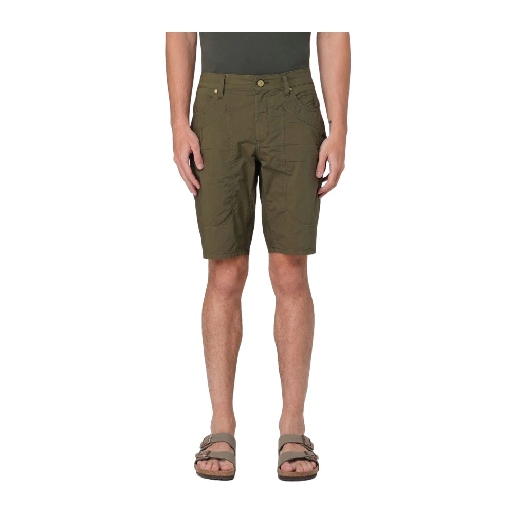 Jeckerson Groene Casual Bermuda Shorts Green Heren