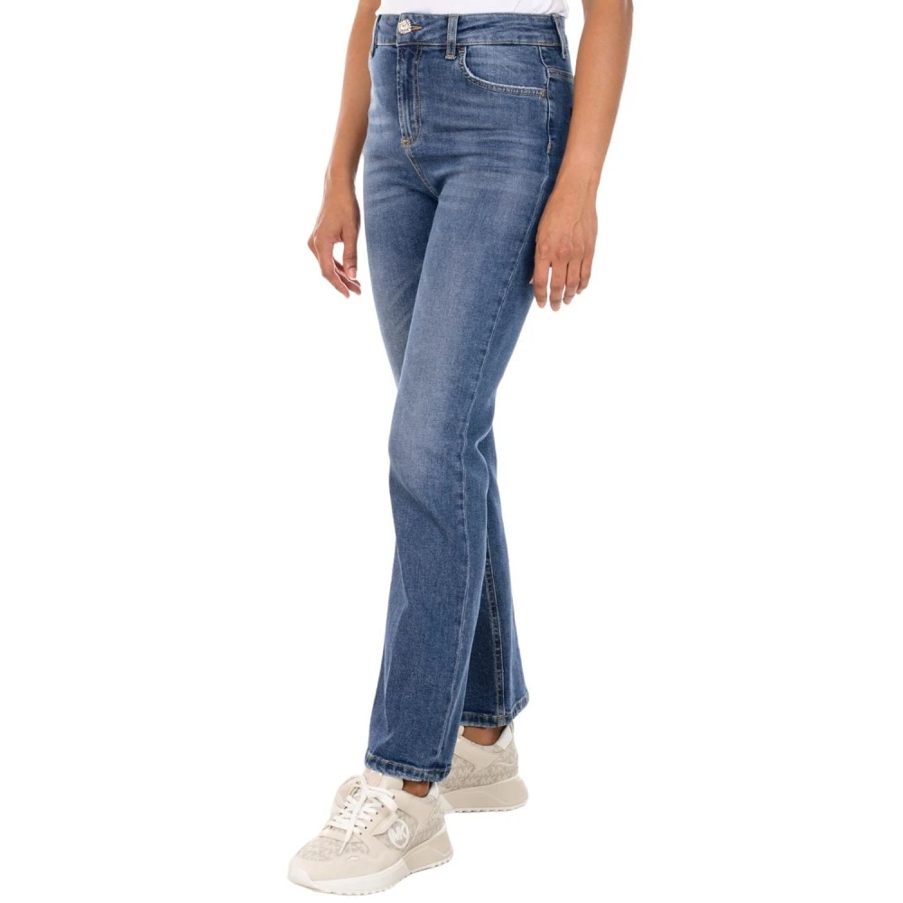 Liu Jo Veelzijdige Straight Jeans voor vrouwen Blue Dames