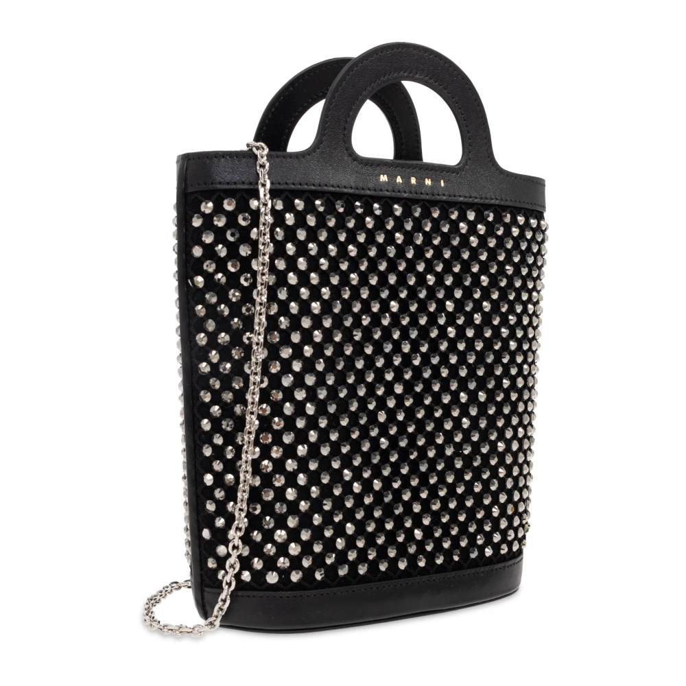 Marni Handtas Tropicalia Nano Black Dames