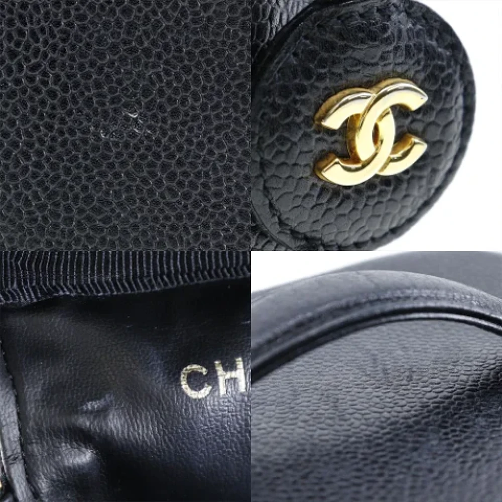 Chanel Vintage Pre-owned Leather handbags Black Dames