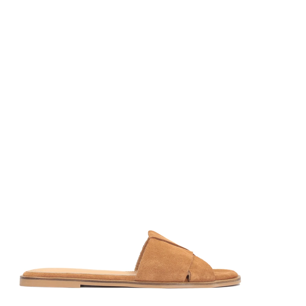 Kazar Donna Marrone - Mules In Camoscio Comfort - Shoes - 37 Eu