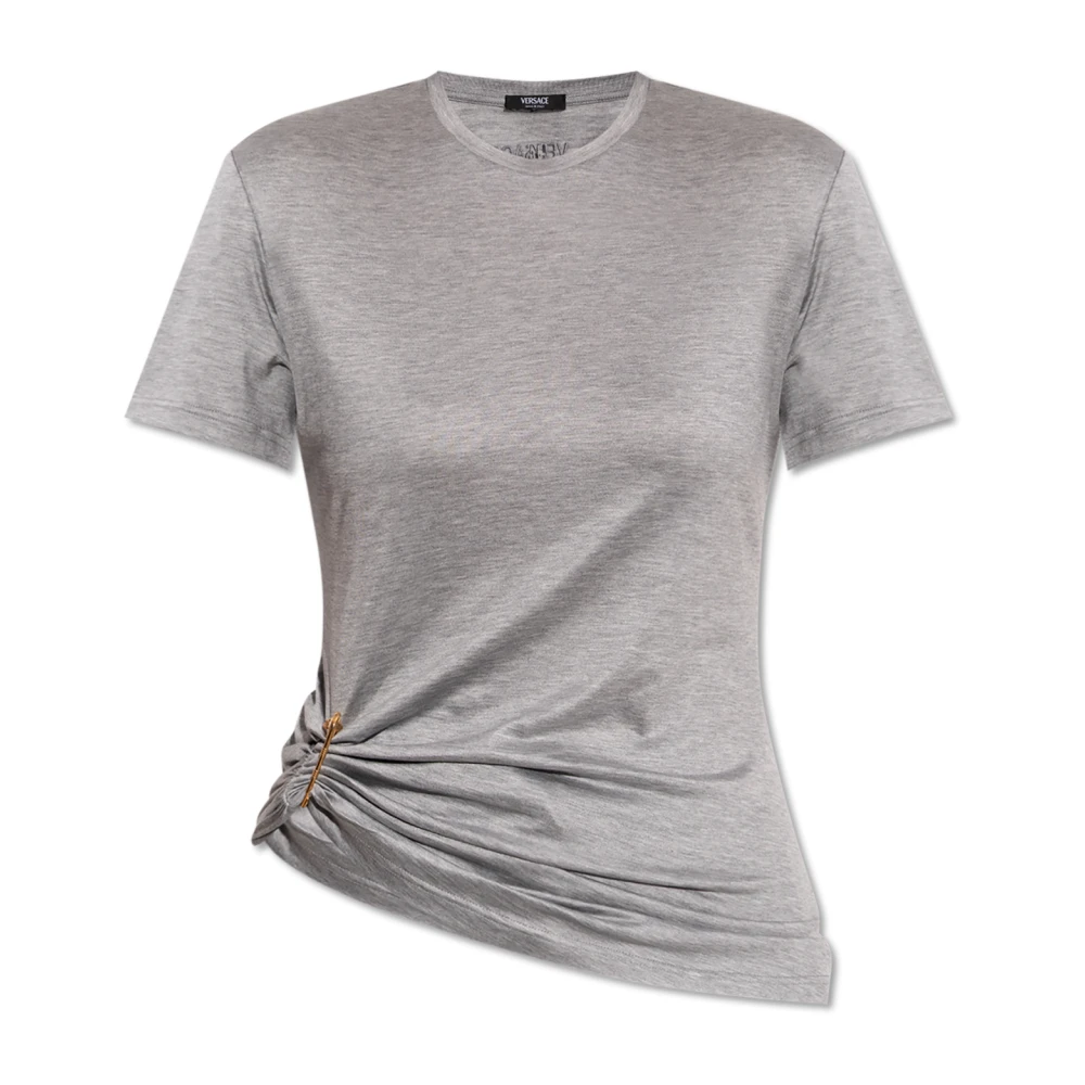 Versace - Tops > T-Shirts - Gray - Versace - Modalova