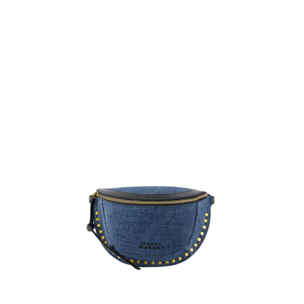 Donkerblauwe Katoenen Crossbody Tas Isabel Marant Dames