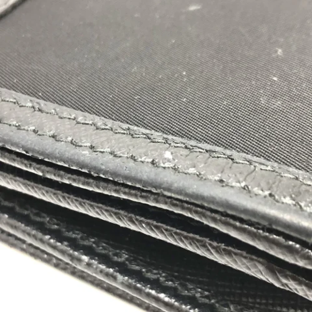 Prada Vintage Pre-owned Leather wallets Black Dames
