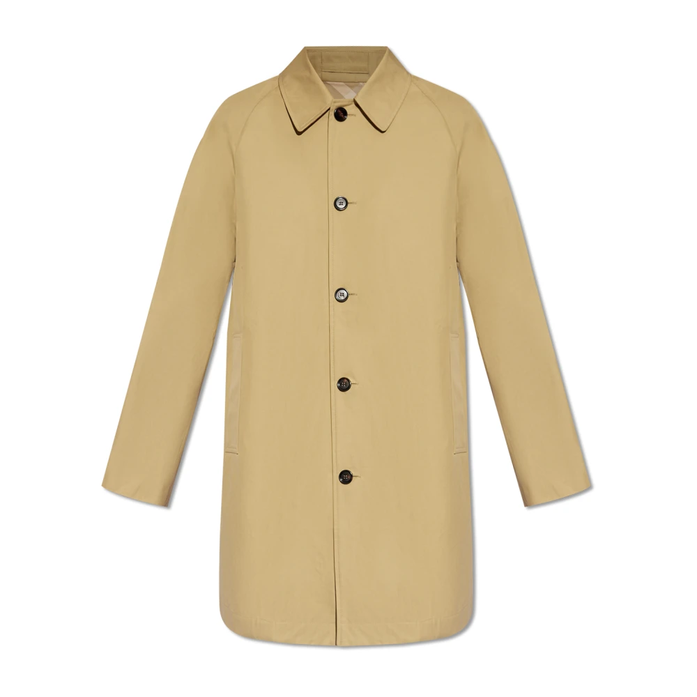 Burberry Single-Breasted Coats Brown Heren
