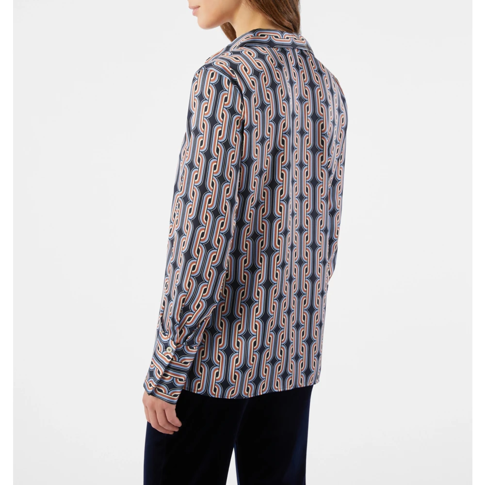 Pennyblack Satijnen Fantasie Shirt Model Borgo Multicolor Dames