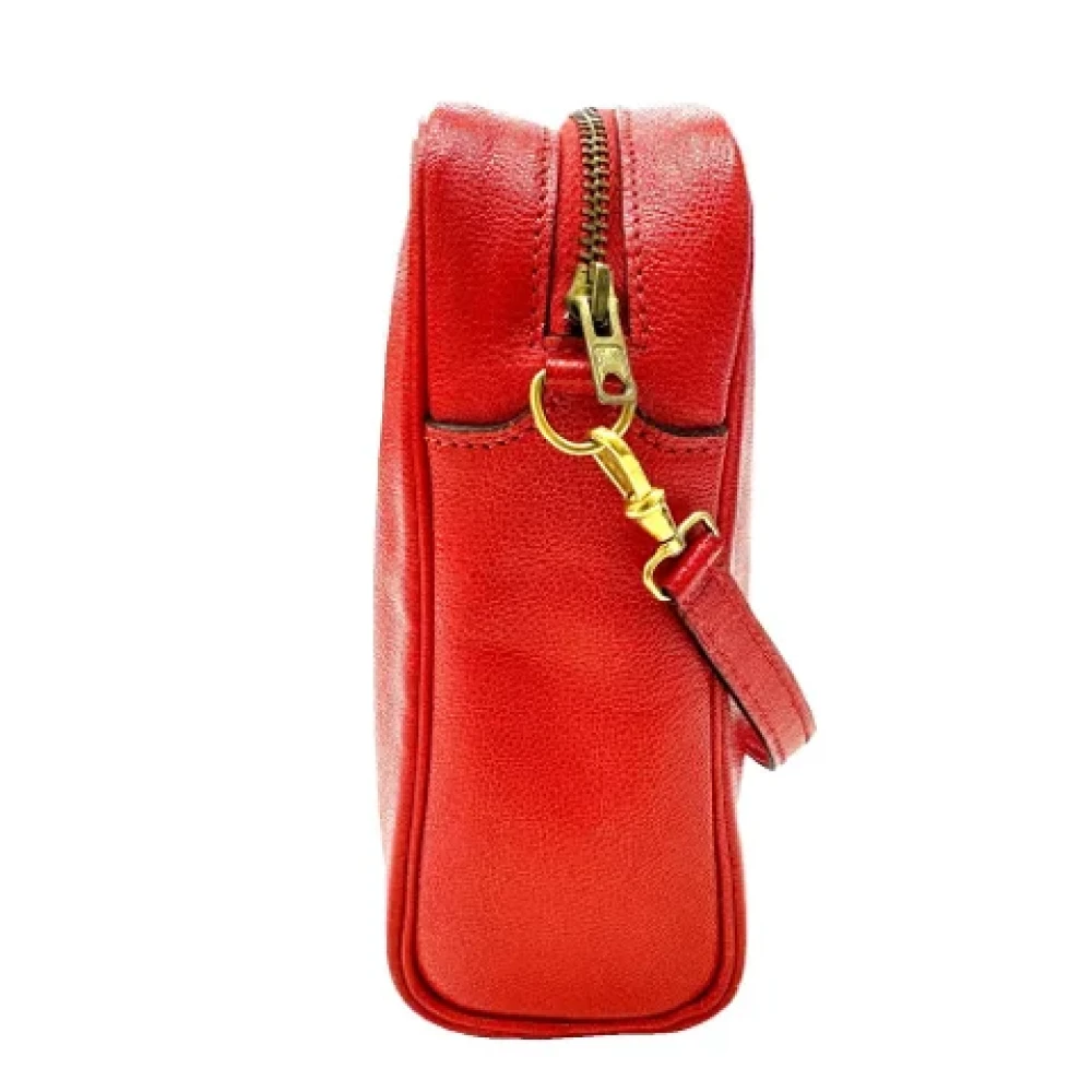 Hermès Vintage Pre-owned Fabric shoulder-bags Red Dames