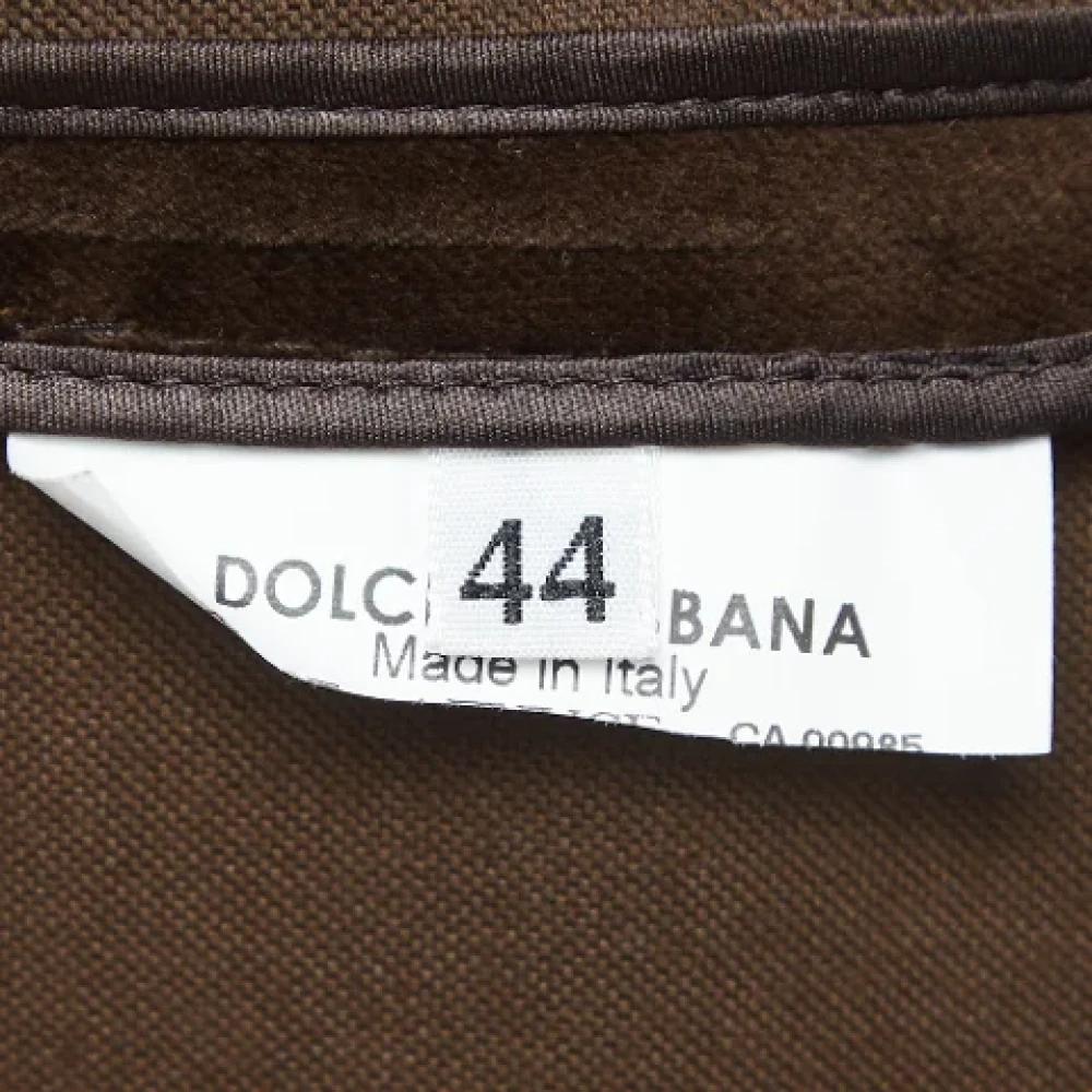 Dolce & Gabbana Pre-owned Velvet outerwear Brown Dames