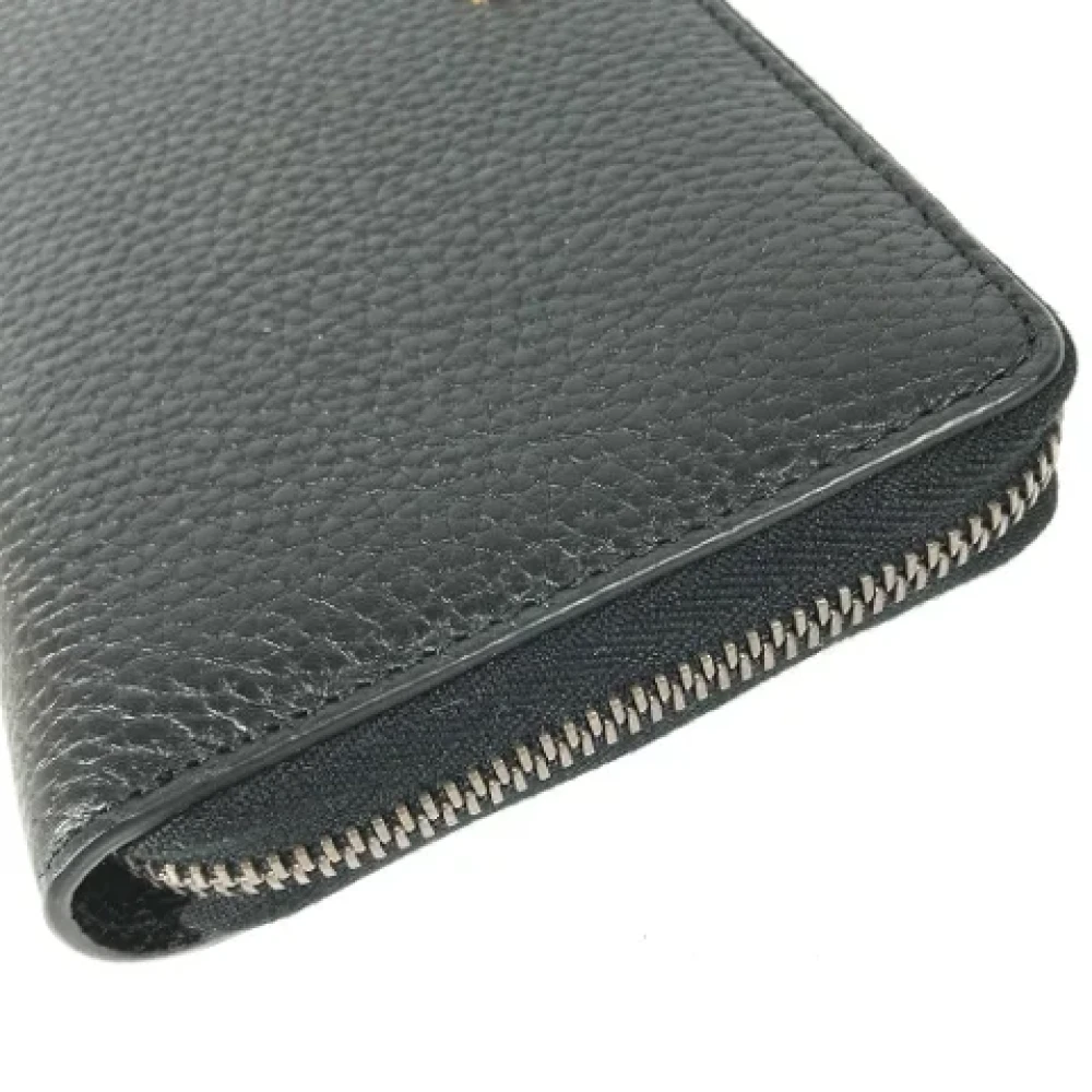 Gucci Vintage Pre-owned Leather wallets Blue Dames