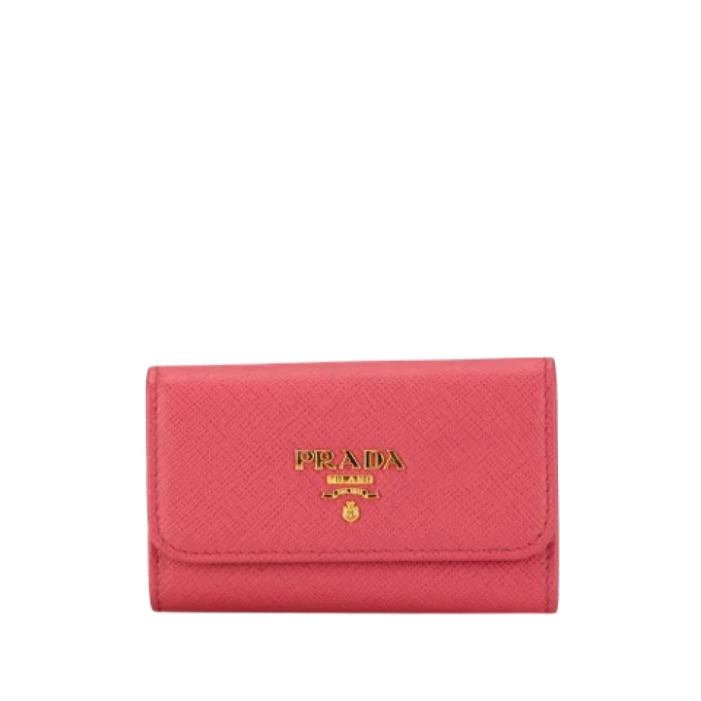 Prada Vintage Pre-owned Leather key-holders Pink Dames