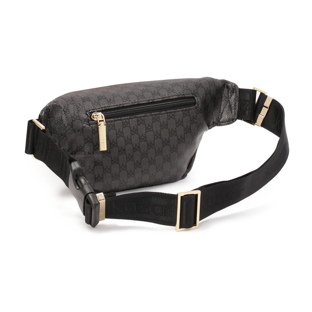 Kazar Zwarte heuptas met monogrammen Black Dames