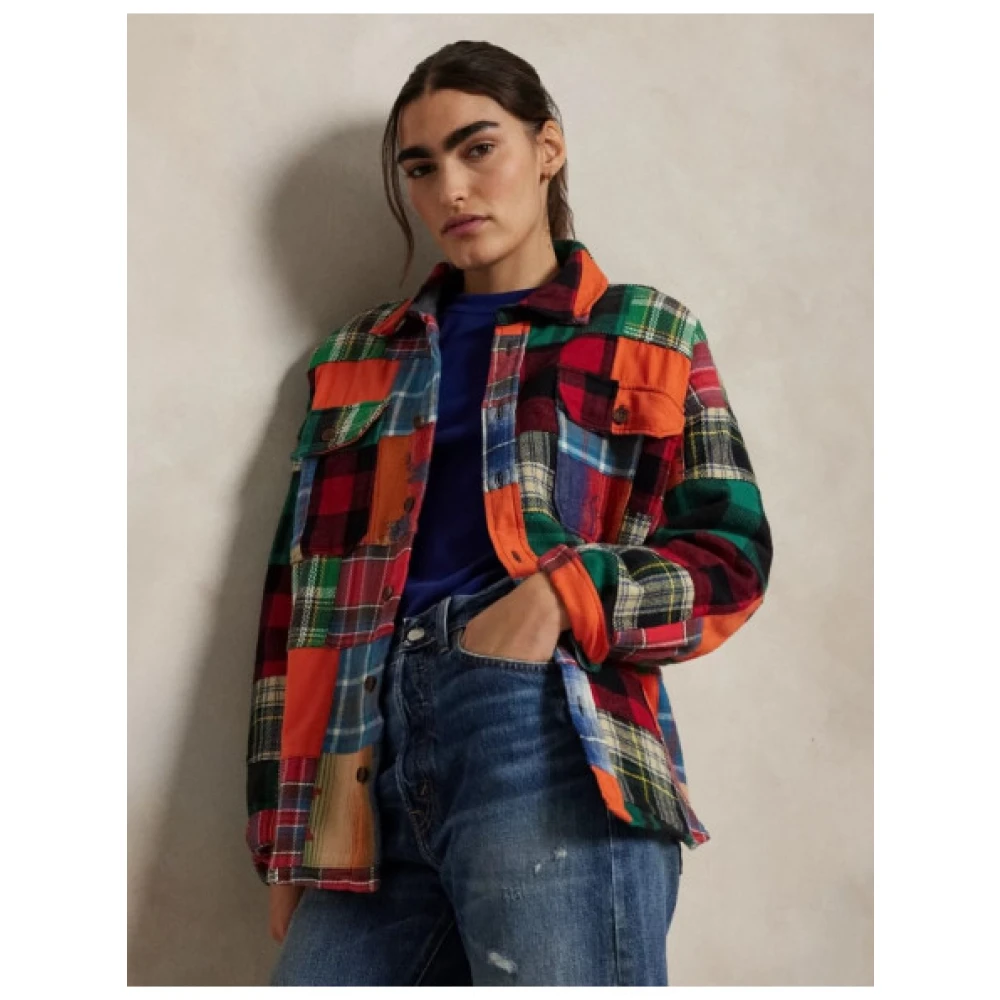 Polo Ralph Lauren Oversized Patchwork Shirt Multicolor Dames