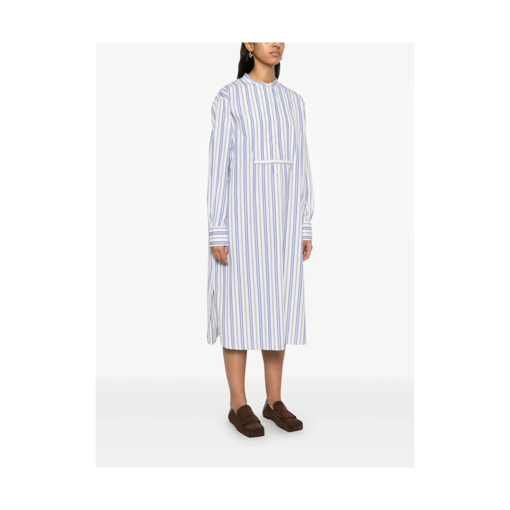Soeur Gestreepte Jurk met Knopen en Splitten Multicolor Dames