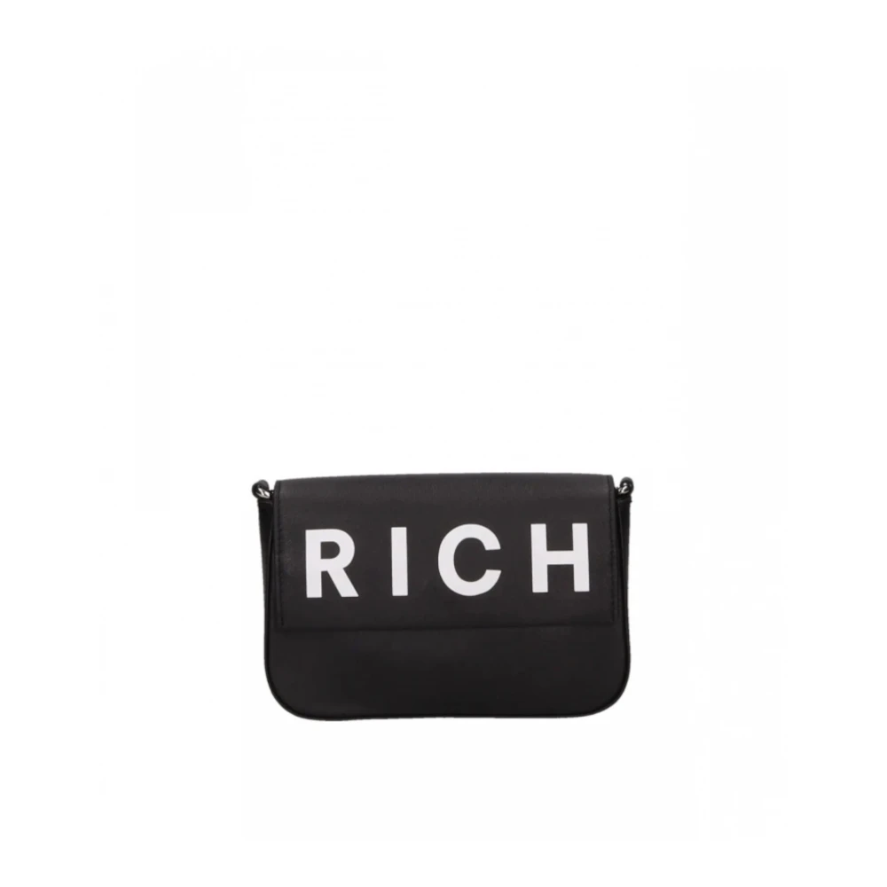 John Richmond Kleine Handtas met Voorlogo Black Dames