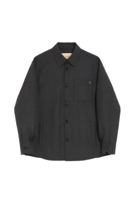 Skjorta Jacka i Nylon Gabardine med VGold