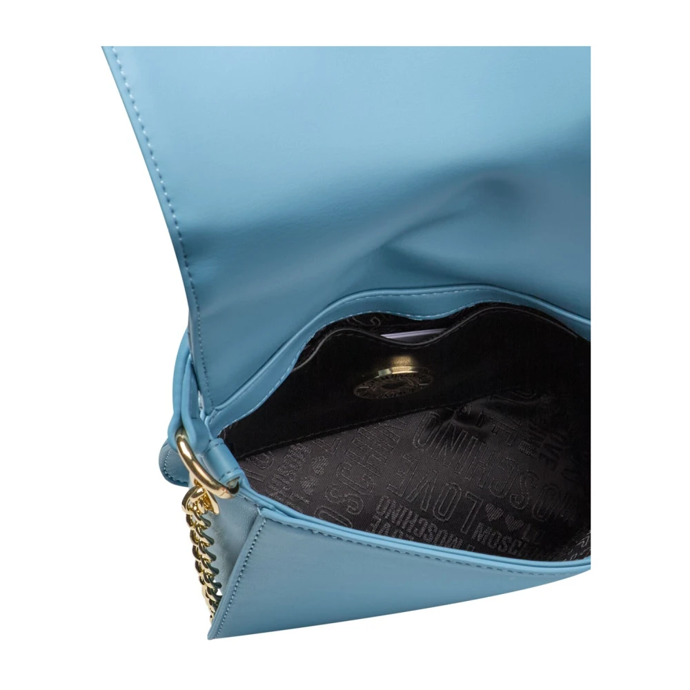 Love Moschino Handtas met handvat en schouderband Blue Dames