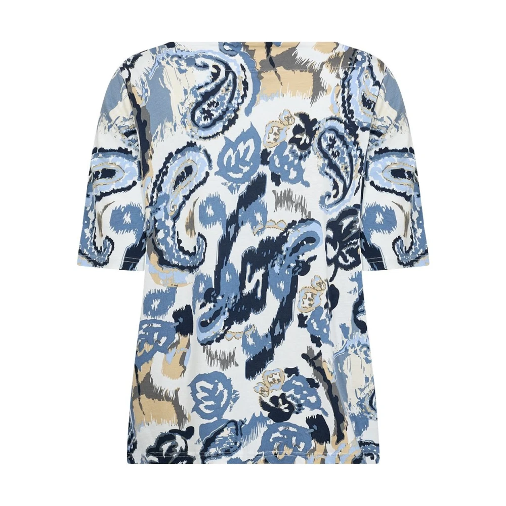Soyaconcept Blauw Paisley Print Shirt Multicolor Dames