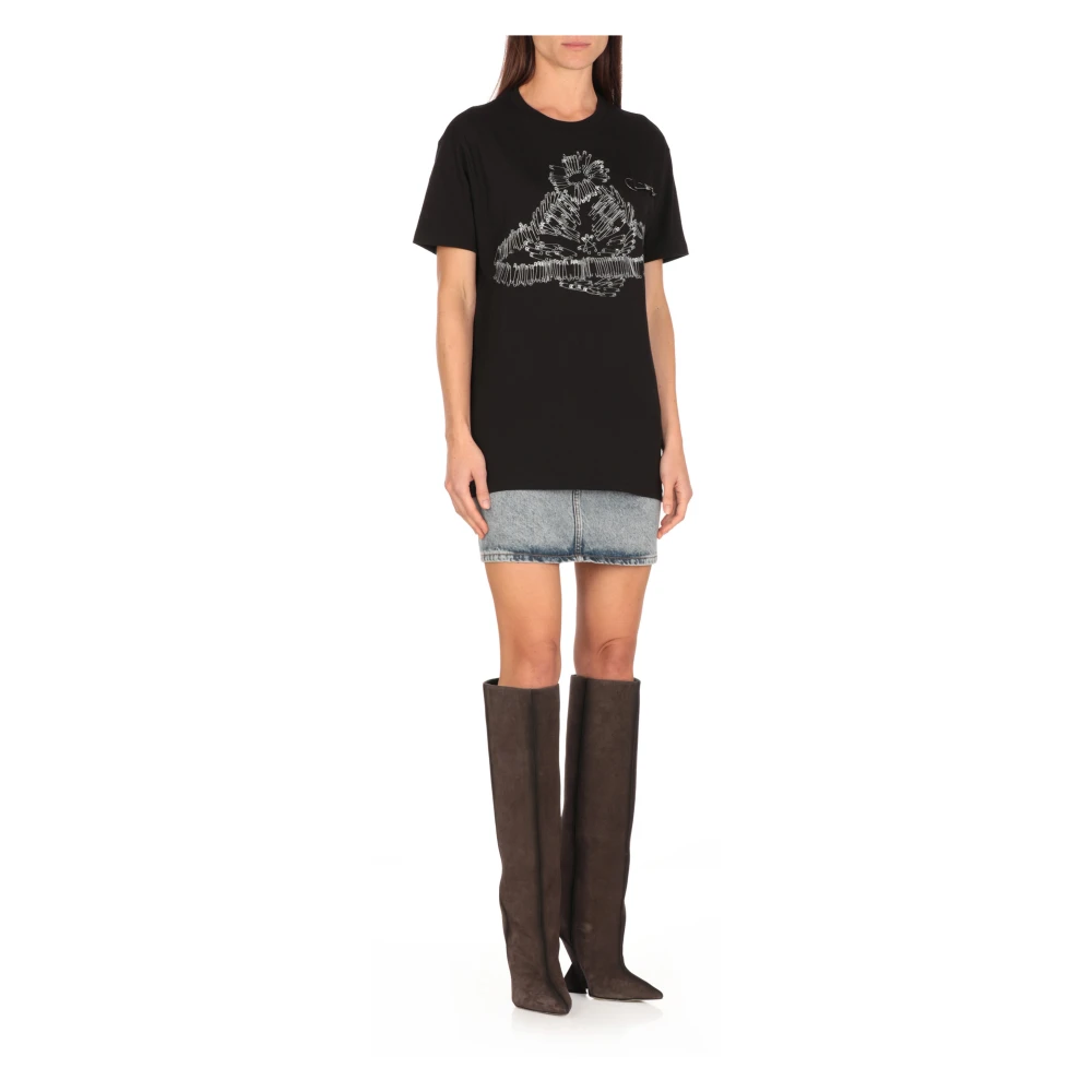 Vivienne Westwood Zwarte Katoenen T-shirt met Orb-logo Black Dames