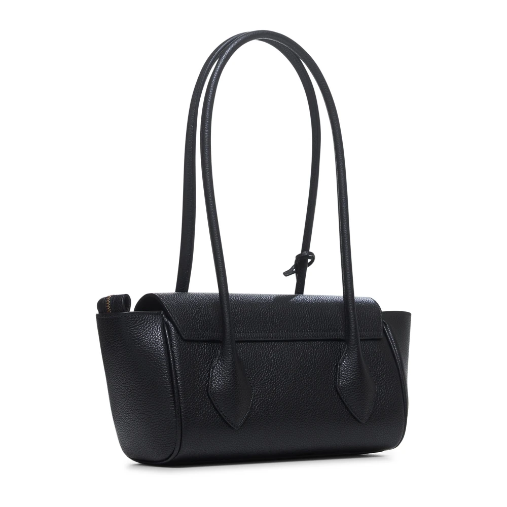 Salvatore Ferragamo Zwarte leren tas met handtekening Black Dames