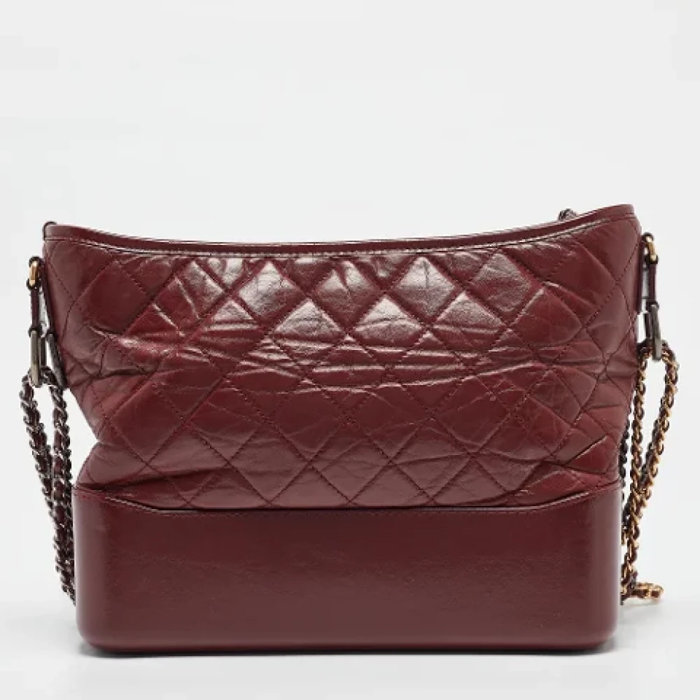 Chanel Vintage Pre-owned Leather shoulder-bags Red Dames