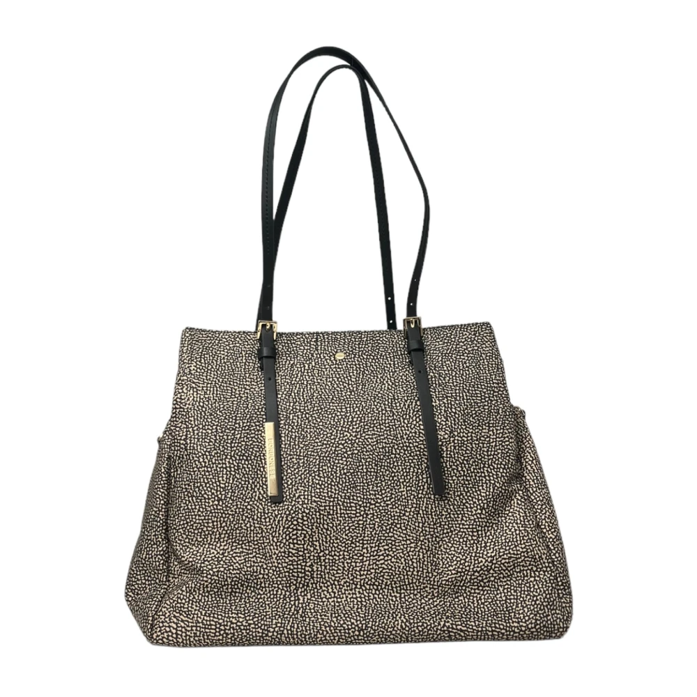 Borbonese Grote Winkel Schoudertas Gray Dames