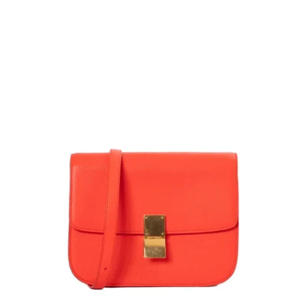 Celine Vintage Pre-owned Leather celine-bags Red Dames