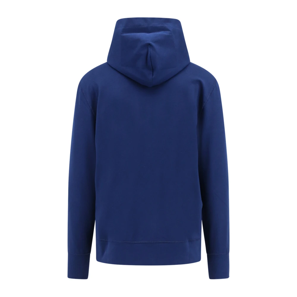 Kiton Blauwe hoodie gemaakt in Italië Blue Heren